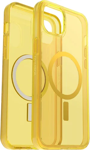 Vista 26 de OtterBox Symmetry - Funda con MagSafe para iPhone 14 Plus (SOLAMENTE), embalaje no minorista - Rosa translúcido transparente (Polvo de Hada)
