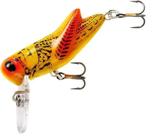 Vista 14 de Rebel Lures Señuelo de pesca Crickhopper Cricket/Salticidae Crankbait, 1 1/2 Pulgadas, 1/4 Onza Cricket café