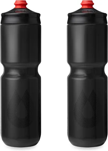 Vista 16 de HydraPak Breakaway Surge - Botella de agua ligera para bicicleta, paquete de 2 (20 onzas, 25 onzas, 30 onzas), botella de alto flujo, ciclismo
