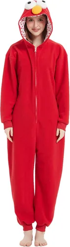 Vista 5 de Disfraz unisex de Halloween para adultos, traje de animal, pijama de una sola pieza