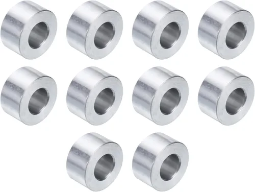Vista 18 de uxcell 10 piezas de espaciador de aluminio con 1/2" de diámetro interno x 1" de diámetro exterior x 1" de longitud, con acabado liso, espaciador