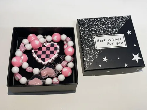 Vista 5 de Collar de estrella para mujer, joyería Y2k, Cyber Y2k, collar de cuentas, acrílico Y2k, accesorios