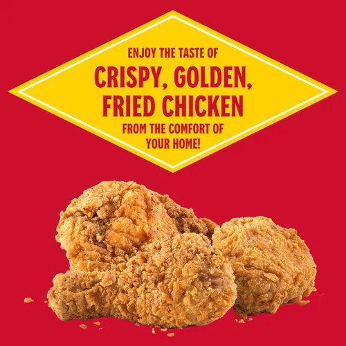Vista 3 de Louisiana Fish Fry - Mezcla de masa para patatas fritas de pollo sazonado, 9 onzas (paquete de 2), mezcla crujiente de masa sureña para pollo frito
