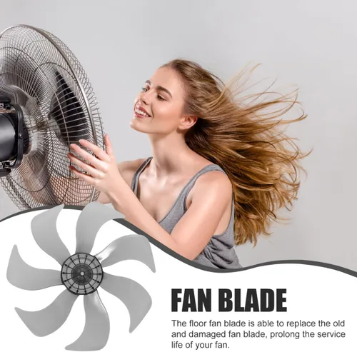 Vista 2 de DOITOOL Cuchillas de ventilador de repuesto, accesorio de ventilador de mesa de 14 pulgadas con tuerca de plástico para piezas de pedestal de pie