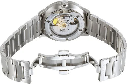 Vista 3 de Mido Watch Reloj COSC Antracita Commander cronómetro automático Mido Caliber 80 Base ETA C07821 Antracita