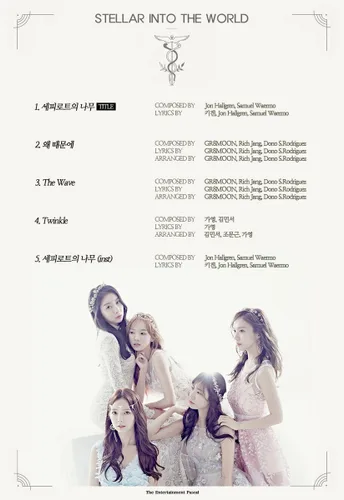 Vista 3 de STELLAR INTO THE WORLD 3er mini álbum folleto grupo de chicas K-POP sellado