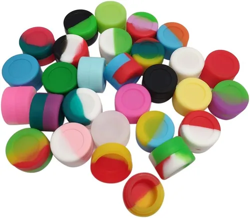 Vista 6 de Gentcy contenedores de silicona para aceite de cera concentrado, 3 ml, Multicolor