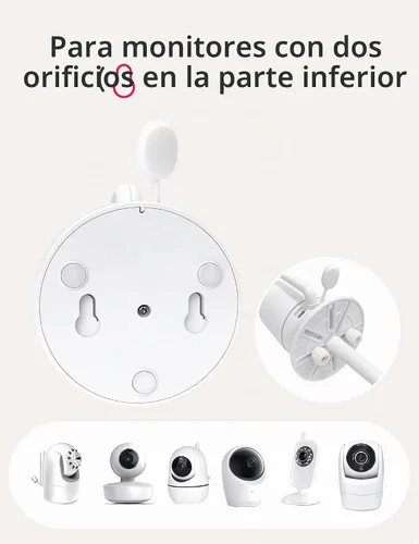 Vista 4 de Dr.Care Soporte universal para monitor de bebé, soporte de clip para cámara