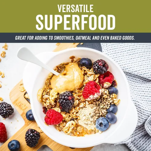 Vista 6 de Polvo de maca orgánico gelatinizado de Viva Naturals, 8 oz – Vegano, USDA orgánico, sin gluten, sin GMO, superalimento peruano en bolsa resellable