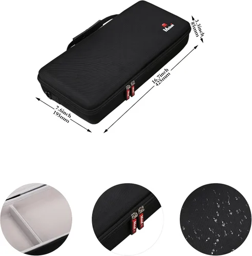 Vista 11 de Mchoi - Funda rígida para impresora móvil inalámbrica Canon PIXMA TR160 / TR150 / iP110 con batería, correa acolchada para el hombro, bolsillo