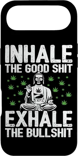 Vista 27 de Inhale Good Shit Exhale Bullshit - Weed Cannabis - 420 Case for iPhone 17