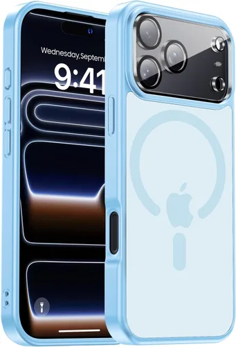 Vista 48 de Funda magnética para iPhone Air con protector de lente de cámara, protección grado militar de 10 pies, compatible con funda MagSafe Slim para iPhone