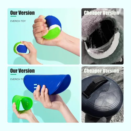 Vista 5 de EVERICH - Juego de pelota de lanzamiento y captura mejorado, juegos para interiores y exteriores para niños de 3 a 12 años, juguete de agua