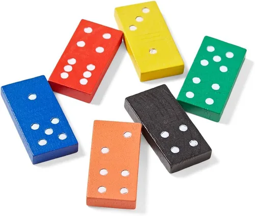 Vista 4 de ETA hand2mind Dominó con doble seis, codificados por colores, juego de 6.