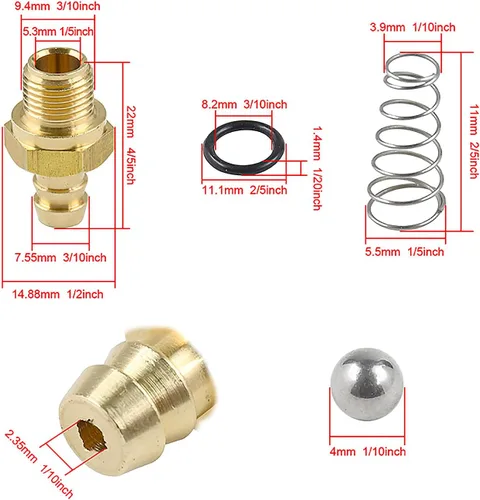 Vista 2 de 190593GS Kit de inyector de jabón químico para lavadora a presión, 2 piezas, compatible con Homelite, Ryobi, Husky, Troy Bilt reemplaza a 190635GS