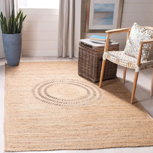 Vista 8 de SAFAVIEH Natural Fiber Collection - Alfombra de pasillo de 2 pies 6 pulgadas x 8 pies, beige, yute bohemio hecho a mano, ideal para zonas de alto
