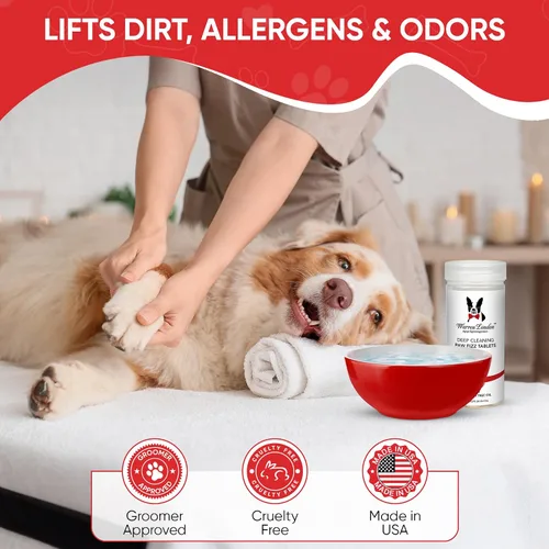 Vista 4 de Warren London Limpieza profunda de patas para perros – Alivia la picazón e irritación de las patas con aloe vera, algas marinas y aceite de árbol