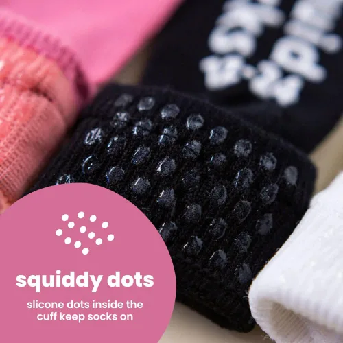 Vista 13 de squid socks Calcetines de viscosa de bambú 0-6M, 6-12M, 12-24M y 2T-3T Calcetines que se mantienen puestos
