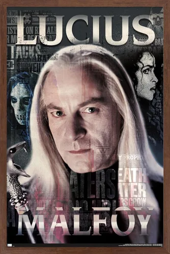 Vista 7 de Trends International The Wizarding World: Harry Potter - Póster de pared de Lucius Malfoy, 34 pulgadas de largo x 22.4 W, versión premium sin marco