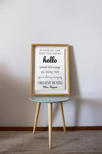 Vista 4 de Pósteres motivacionales personalizados para la escuela, aula, habitación infantil, citas motivacionales, póster de mentalidad de crecimiento