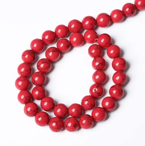 Vista 276 de 100 cuentas de piedra multicolor natural de 0.236 pulgadas (0.236 in), cuentas espaciadoras sueltas redondas para hacer pulseras, collares, aretes