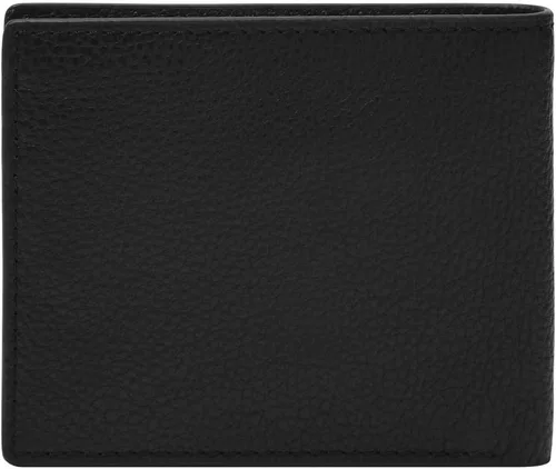 Vista 3 de Fossil Billetera de cuero delgada minimalista plegable con bolsillo frontal para hombres