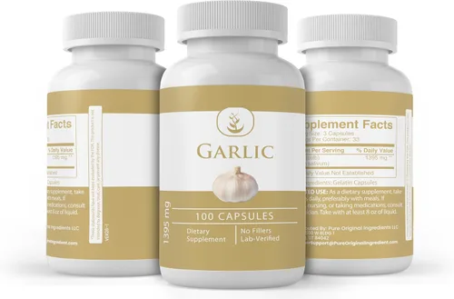 Vista 4 de Pure Original Ingredients Cápsulas de ajo, (100 cápsulas) siempre puras, sin aditivos ni rellenos, verificado por laboratorio