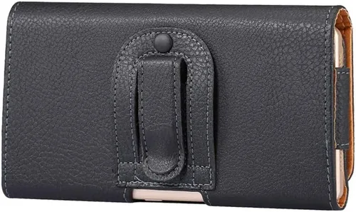 Vista 2 de Funda para iPhone mini, SE 2020, 8, 7, 6, 6s, 6s, funda de cuero para cinturón con clip para teléfono celular