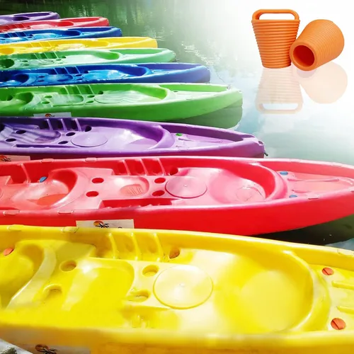 Vista 7 de 12 piezas Kayak Scupper Plug Kit TPE Scupper Tapones Agujeros de drenaje Tapón Bung con mango