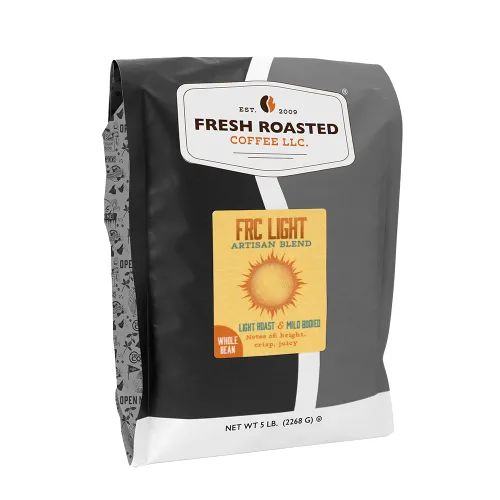 Vista 78 de Fresh Roasted Coffee, Blackbeard's Revenge, 12 onzas, tostado medio, Kosher, grano entero