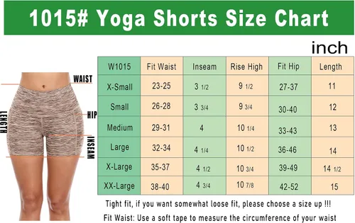 Vista 7 de CADMUS Pantalones cortos deportivos de tiro alto para mujer, para yoga, acondicionamiento físico y correr, con bolsillos profundos