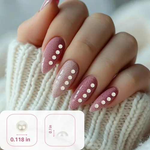 Vista 5 de MYDBUYSOME 5100 PIEZAS Adhesivos de Perla - Perlas Autoadhesivas para Peinado, Cara, Maquillaje, Ojos, Uñas, Manualidades, Gemas Adhesivas