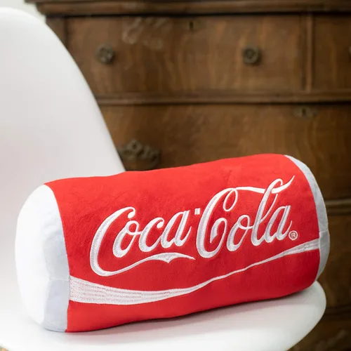 Vista 2 de Mark Feldstein & Associates Coca-Cola Red Soda Can - Almohada de poliéster de felpa de 8 x 13 pulgadas