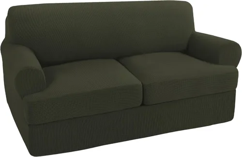 Vista 48 de Turquoize Funda para sillón con cojín en forma de T para sala de estar, funda elástica para sofá, funda suave para sillón, fundas de muebles