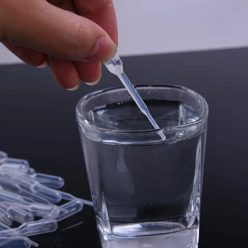 Vista 7 de Mudder 200 piezas de pipetas de transferencia graduadas desechables de 0.2 ml de capacidad, goteros de polietileno