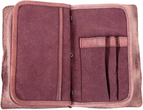 Vista 5 de OLD TREND Cartera de viaje organizadora de cuero genuino Nomad Cartera de mujer con soporte para pasaporte