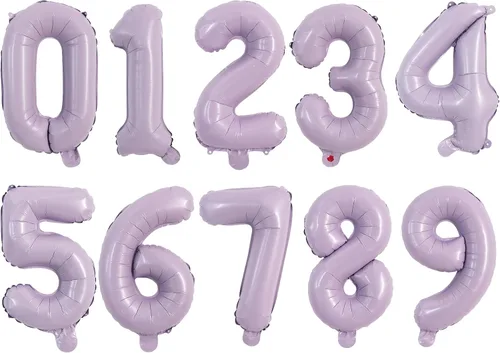 Vista 10 de TONIFUL Globos grandes de 50 pulgadas con números dorados del 0 al 9, globo digital grande de Mylar número 8 digital ocho para fiestas