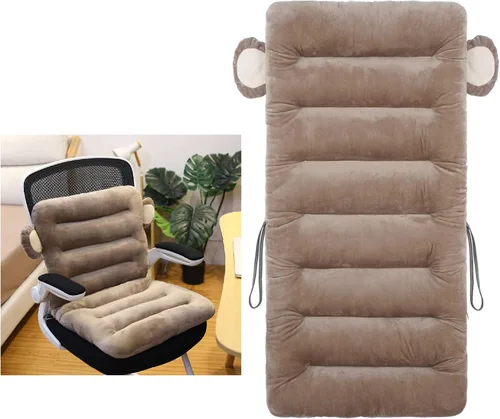 Vista 13 de ELFJOY Cojín para silla de escritorio para silla de dormitorio con respaldo Rosa Hot