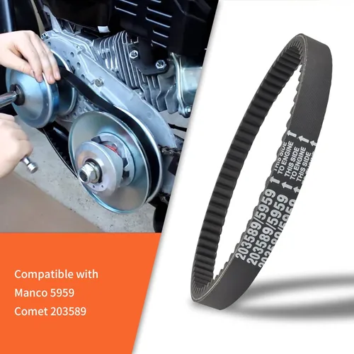 Vista 4 de Correa de transmisión Serie 30 Go Kart convertidor de par de repuesto compatible con Manco 5959 / Comet 203589 (paquete de 1)