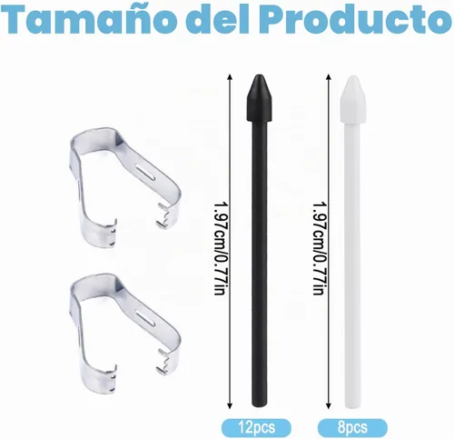 Vista 2 de 20 puntas de repuesto para Samsung Pen, kit de punta Stylu Plumas para Samsung Galaxy Tab S6 Lite/S7 FE/S8 Ultra/S8+ Plus/S8/S9+ Plus/S9 FE+