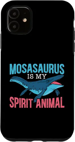 Vista 5 de Funda de dinosaurio para iPhone 15 Mosasaurus Is My Spirit Animal Paleontólogo
