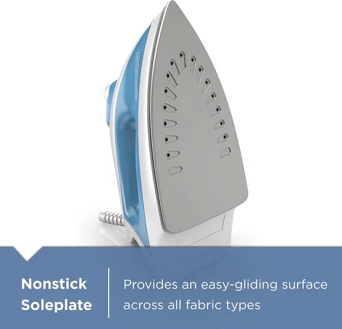 Vista 3 de Fácil plancha de vapor antiadherente BLACK+DECKER IR40V compacta con apagado automático y anti goteo