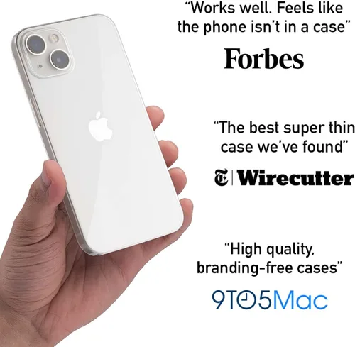 Vista 3 de totallee Funda transparente para iPhone 13, funda fina ultradelgada y minimalista - Funda transparente para iPhone 13