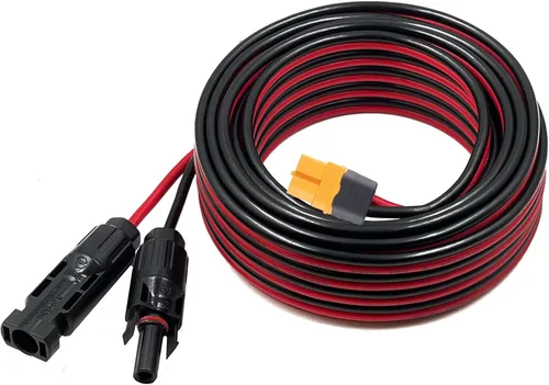 Vista 7 de Cable de extensión adaptador XT60, XT60 a conector solar 12 AWG cable conector de panel solar compatible con Bluetti Ecoflow River Delta Series