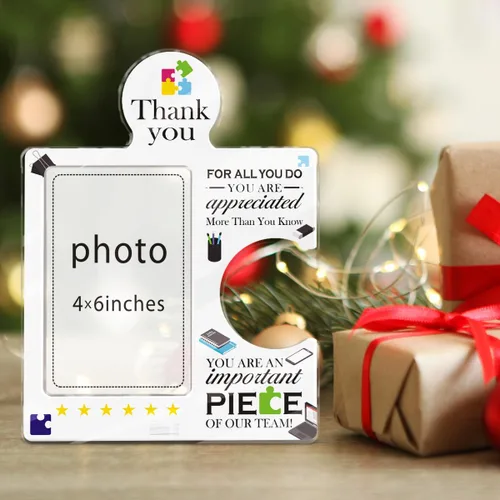 Vista 6 de Regalos de agradecimiento para empleados, marco de fotos de equipo de 4 x 6 pulgadas, regalos de agradecimiento para compañeros de trabajo, regalo