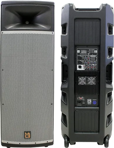 Vista 2 de Mr Dj PRO215BT PA DJ Altavoz PRO PA DJ Dual 15" 3-Way Full Range Powered/Active Altavoz