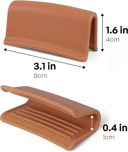 Vista 5 de Carrotez - Agarraderas de silicona para ollas, cubiertas de mango resistentes al calor para la cocina, accesorios para ollas holandesas de hierro