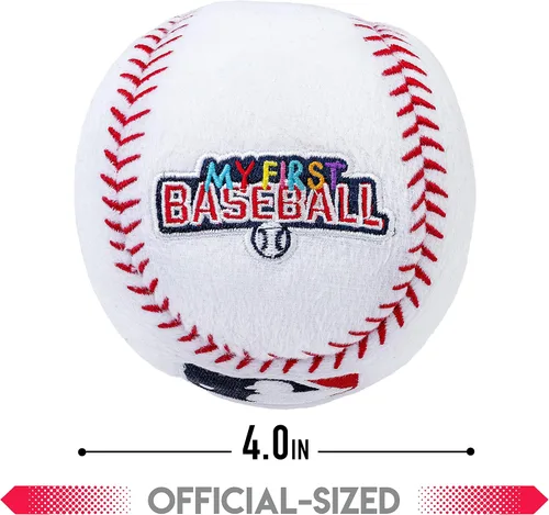 Vista 2 de Franklin Sports MyFirst Pelotas Deportivas de Felpa Suave - Juguete de Peluche Relleno de Baloncesto, Béisbol + Fútbol Americano para Niños - NBA