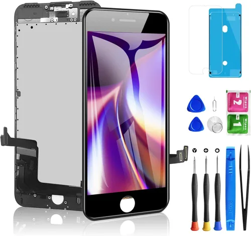 Vista 19 de Para iPhone 8/SE 2022 Reemplazo de pantalla de 3 generación, pantalla LCD de 4.7 pulgadas digitalizador de pantalla táctil con sello impermeable