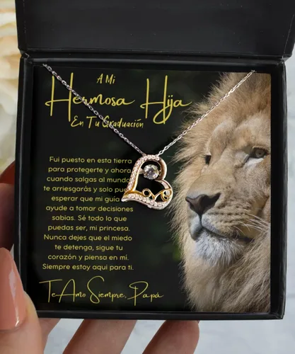 Vista 4 de Regalo de Graduación para Hija, regalo de graduación, hija, joyería hija de papá, joyas para Hija de Papá, Escuela Secundaria, Universidad